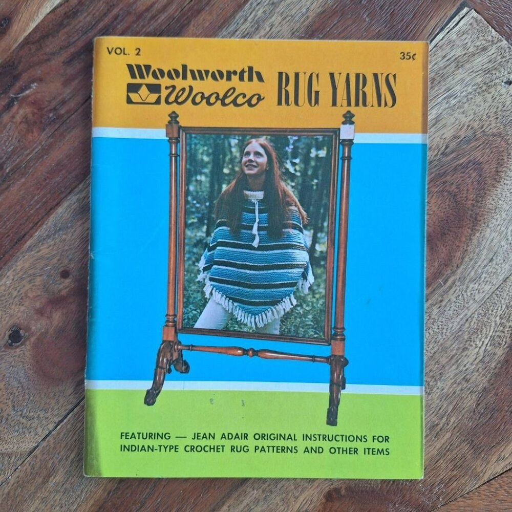 Woolworth Woolco Rug Yarns Booklet Volume 2 Apron Floor Covering‎ Learn Pattern